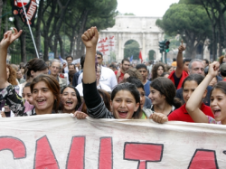 svojedobni prosvjedi Roma u Italiji
